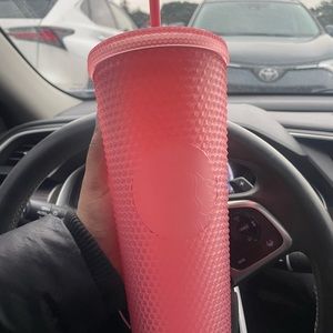 Starbucks soft touch pink studded venti cup